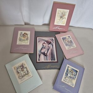 Jody Bergsma Gallery Art - 6 Vintage Signed and Matted Postcard Prints